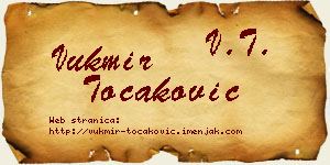 Vukmir Točaković vizit kartica